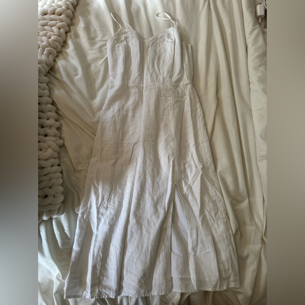 J. Crew White Spaghetti Strap Dress - Picture 2 of 3